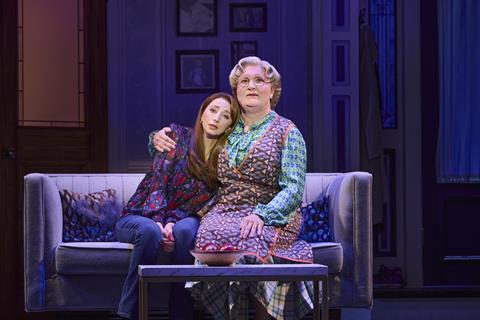 Kara Lily Hayworth and Gabriel Vick in Mrs. Doubtfire